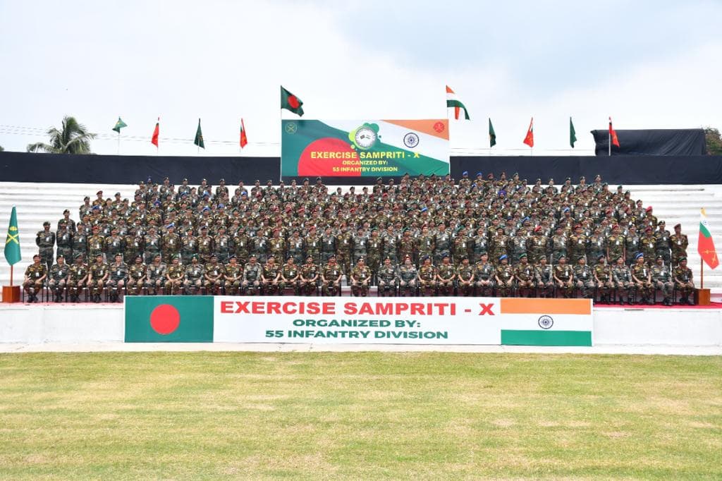 Indo-Bangladesh bilateral exercise “Ex Sampriti-X” concludes at Jashore
