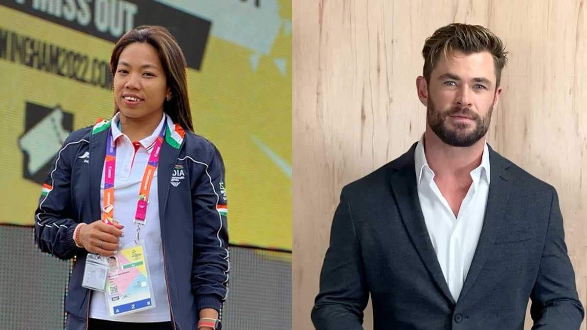 Thor lead Chris Hemsworth prises Mirabai Chanu ! Wrote, "you are a leagend"