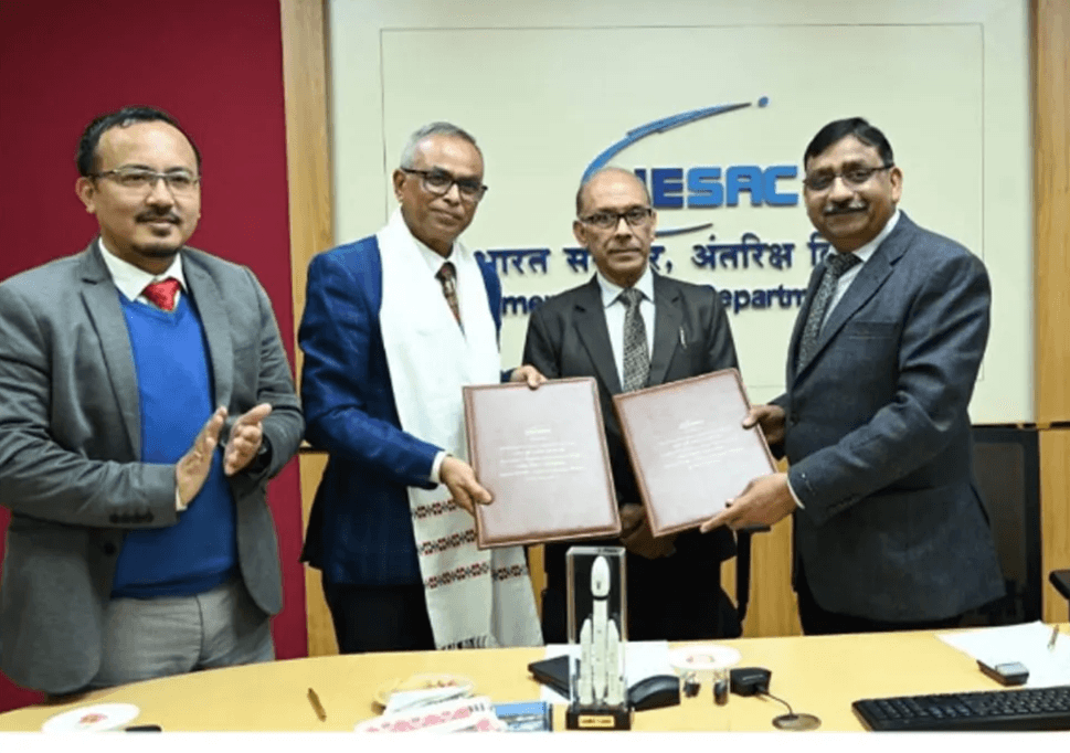 Historic MoU signed between NESAC and Mahapurush Srimanta Sankardev University