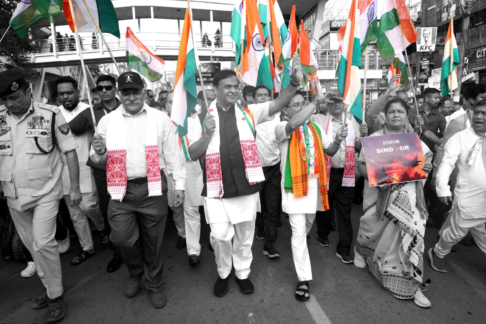 Assam CM Leads 'Tiranga Yatra' in Guwahati to Celebrate Operation Sindoor's Success