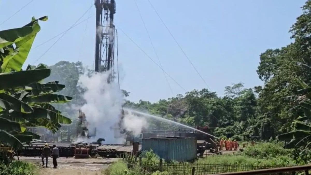 Gas Leak from ONGC Well in Assam’s Sivasagar Continues for Fifth Day, Triggers Evacuation and Protests