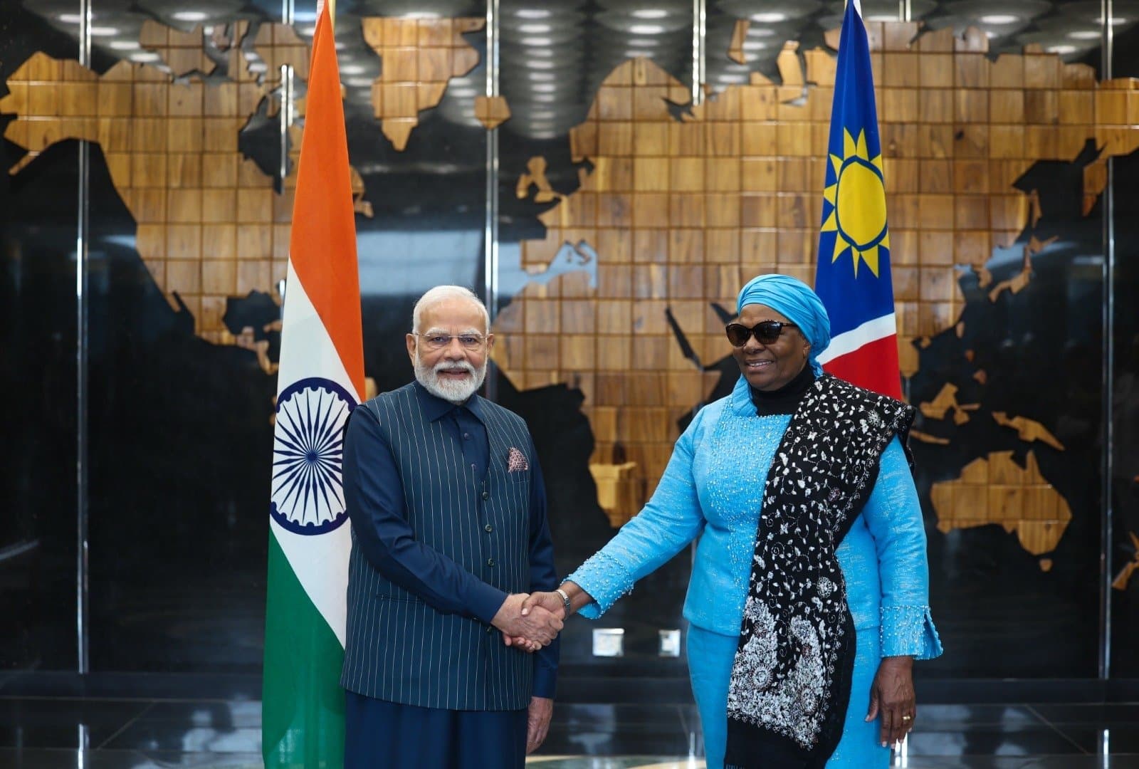 PM Modi Concludes Landmark Five-Nation Tour with Historic Visit to Namibia