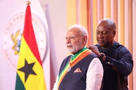 PM Narendra Modi Honored with Officer of the Order of the Star of Ghana
