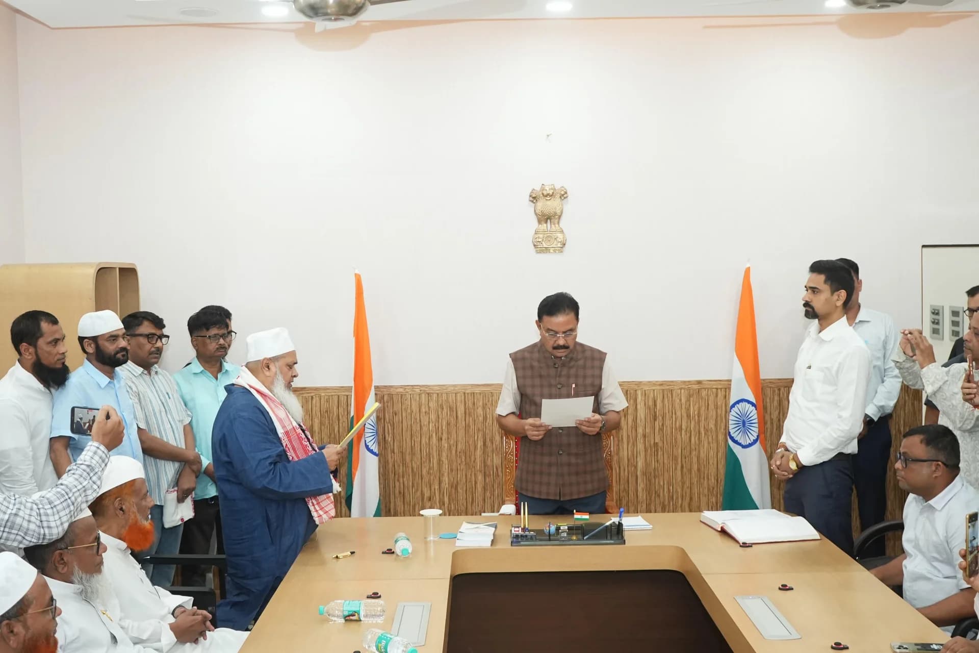 AIUDF Chief Badruddin Ajmal Takes Oath as MLA in Assam Legislative Assembly