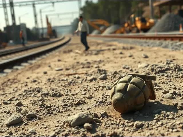 Grenade Hurled at Railway Construction Site Along Assam–Nagaland Border, Probe Underway