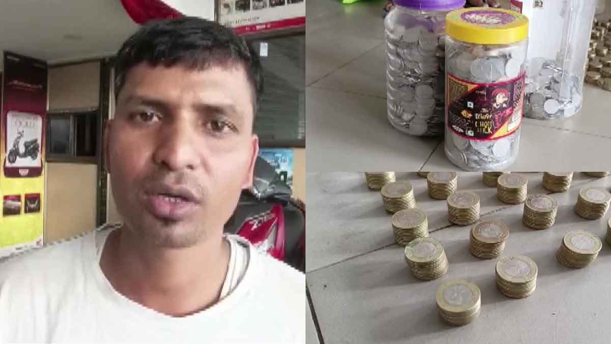 Assam man purchases dream bike with coins he saved