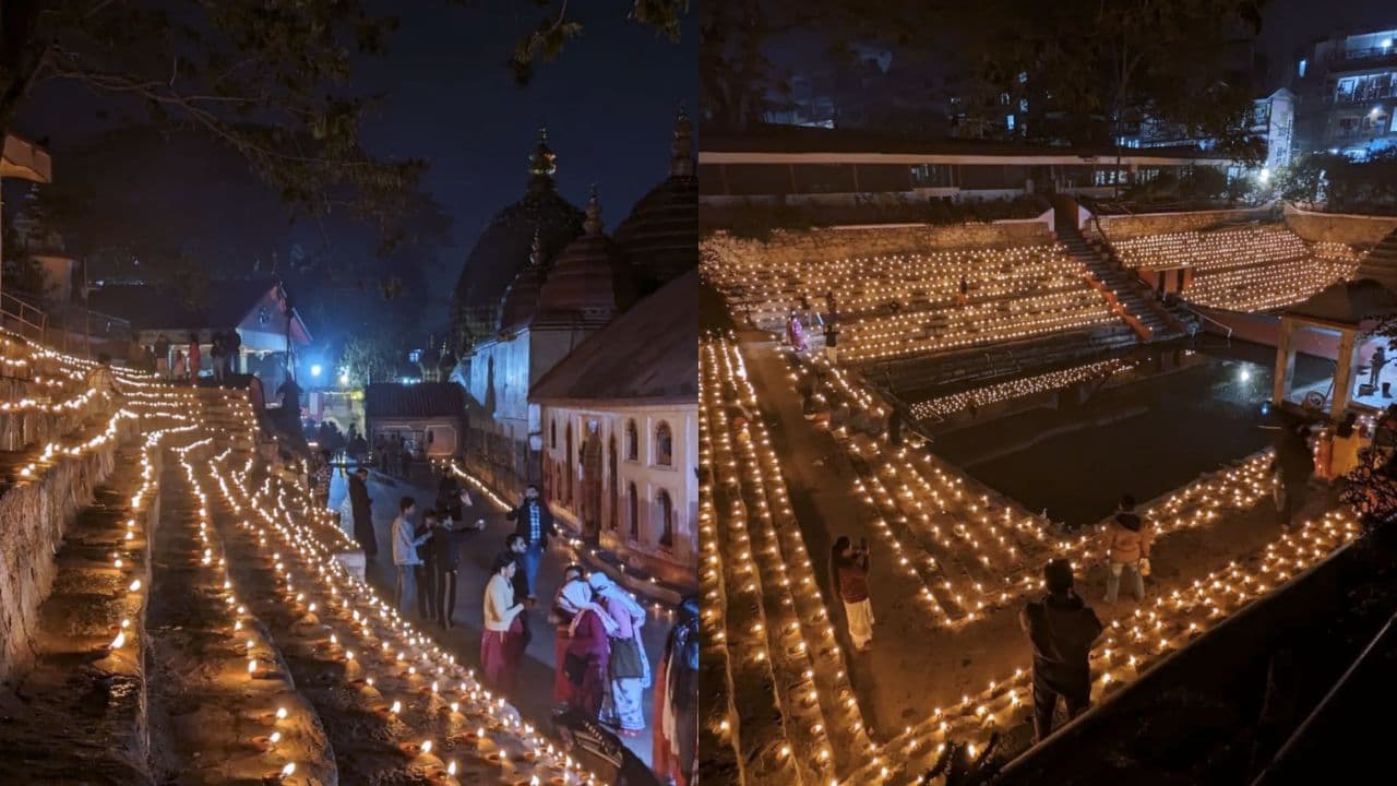 Kamakhya Temple Glows with Over One Lakh Diyas on Ram Mandir Pran Pratishtha Day