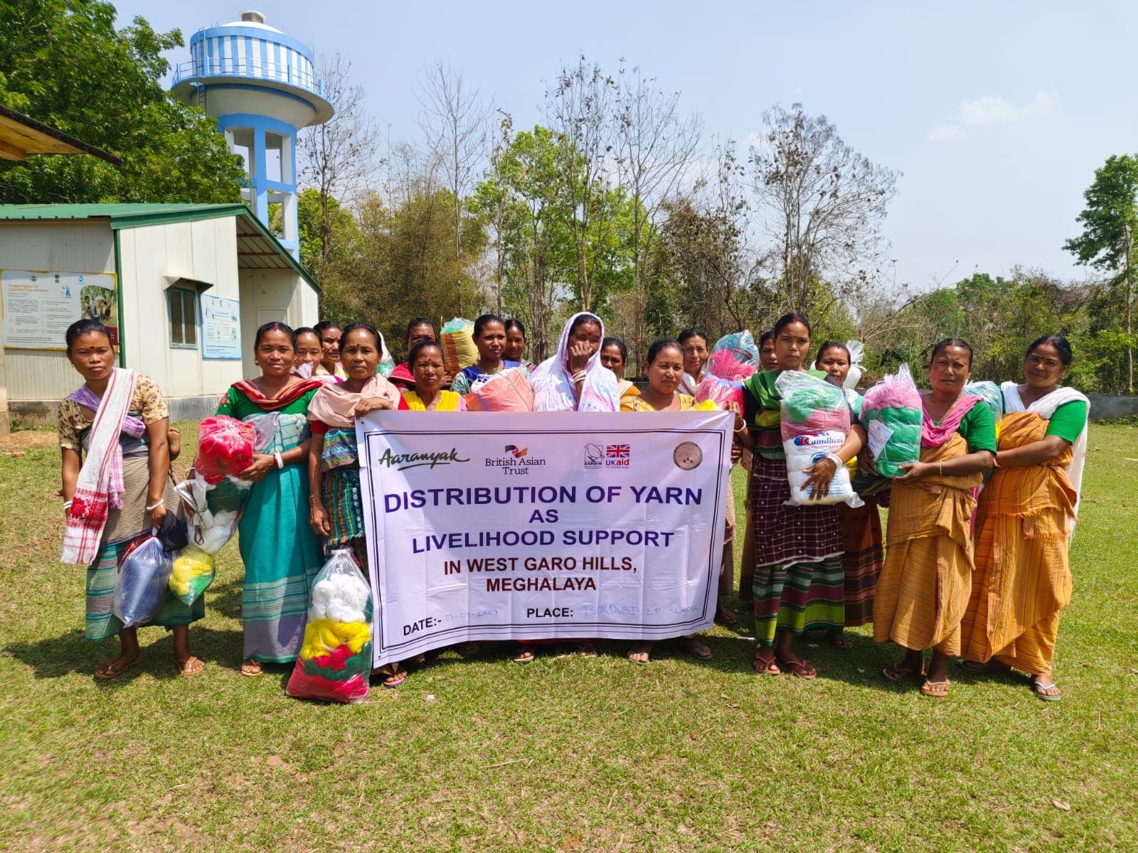 HEC-hit women from WGH provided yarn as livelihood support