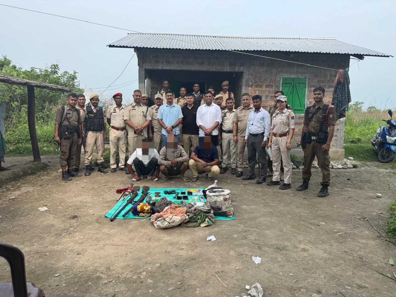 Chirang Police Crack Manas Elephant Poaching Case in 48 Hours; Three Arrested with Weapons and Tusks