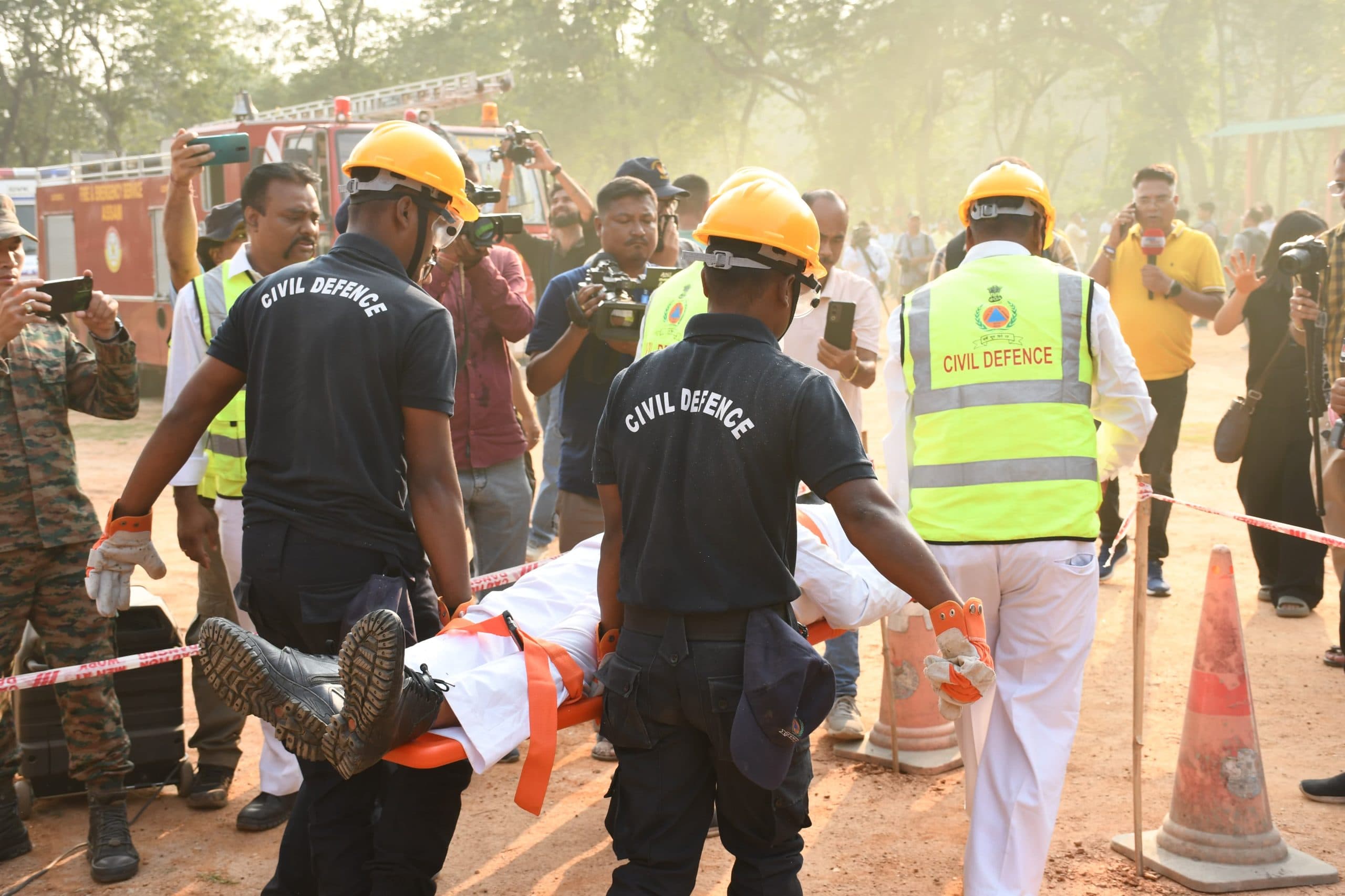 Guwahati Conducts Air Raid Simulation Exercise as Part of Large-Scale Civil Defence Mock Drill