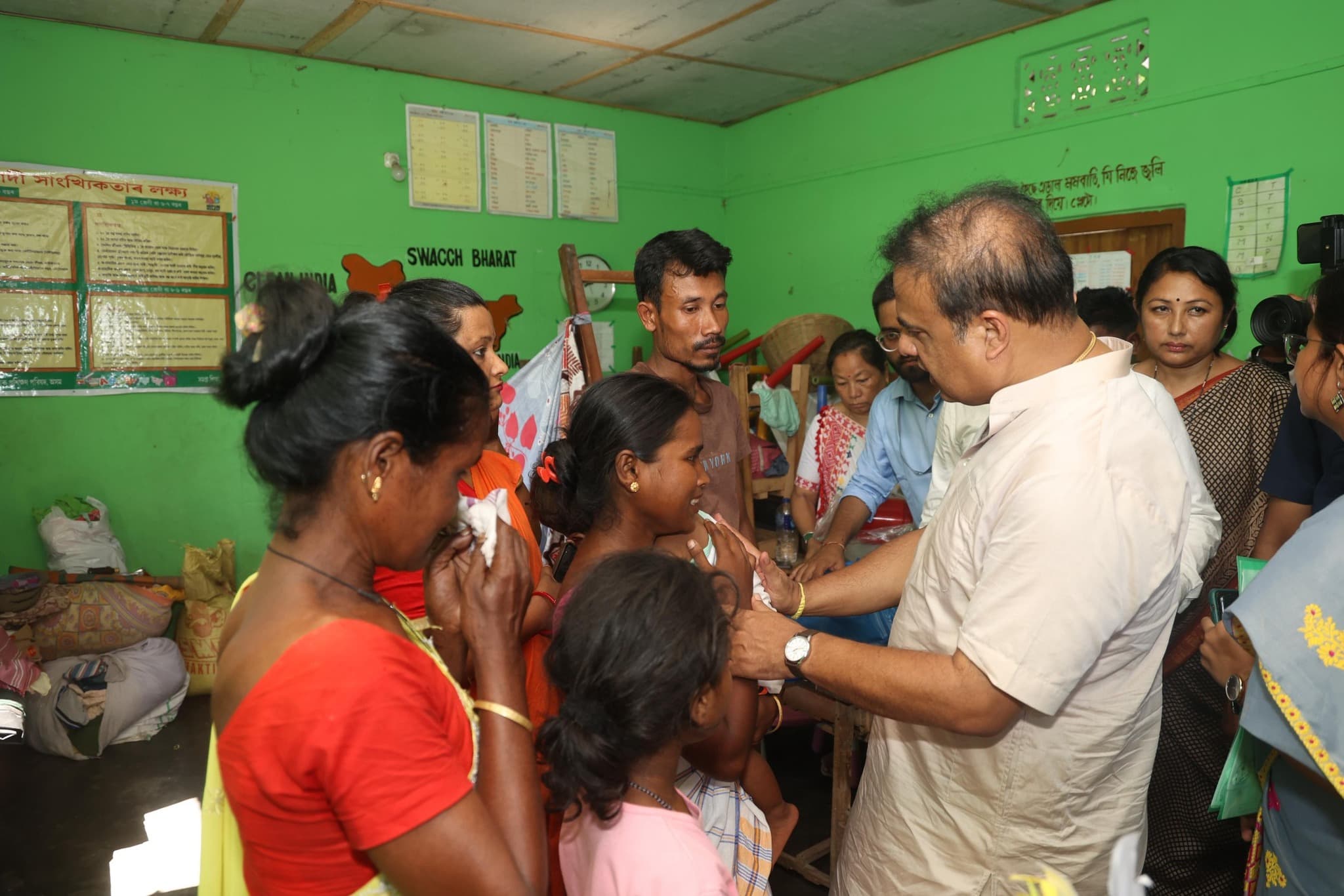 Assam CM Himanta Biswa Sarma Visits Flood-Hit Golaghat, Pledges Comprehensive Relief