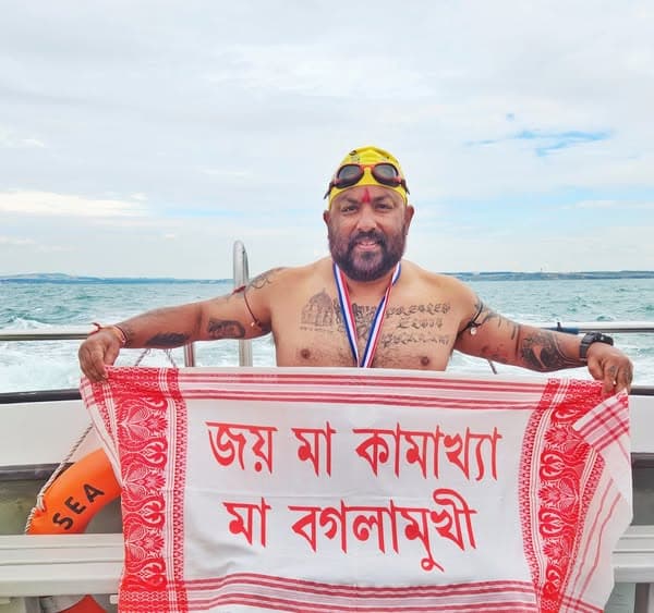 Assam’s Elvis Ali Hazarika Conquers English Channel in Historic Relay Swim