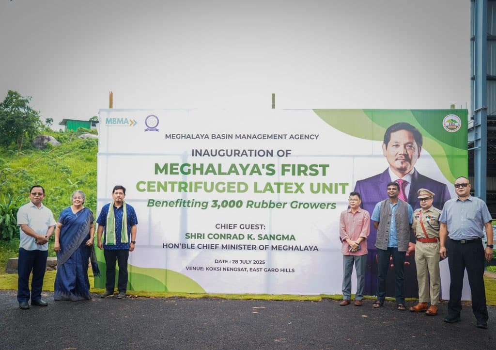 Meghalaya Inaugurates First Centrifuged Latex Unit, Launches Fruit Dehydration Project
