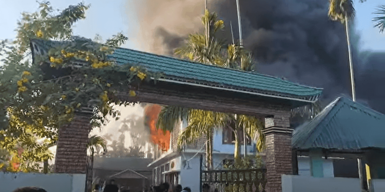 Breaking - Protesters Set Ablaze KAAC Chief's Residence in Karbi Anglong