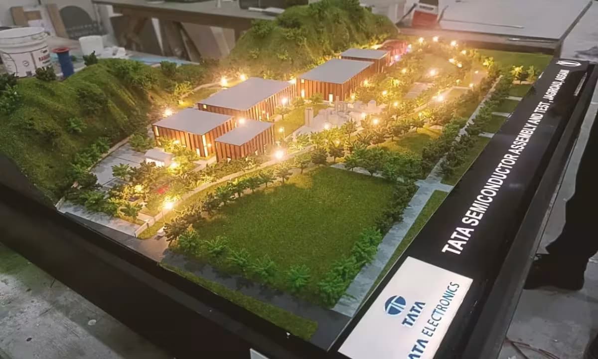 Tata Semicondustor Plant Model, Jagiroad