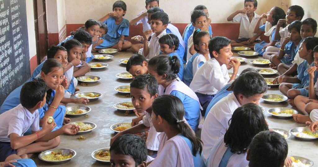 Mid Day Meal in Assam School