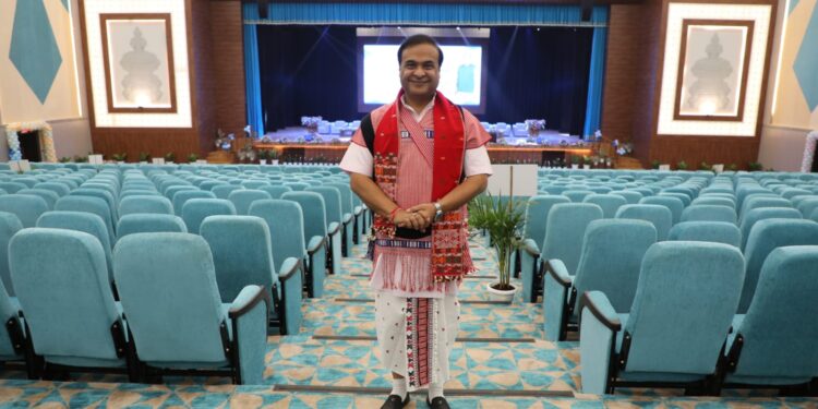 Assam CM Himanta Biswa Sarma wearing traditional attire cherished by the Karbi Community.